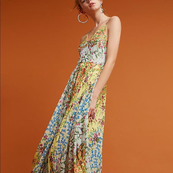 Yumi Kim Fleur Melody Peace Love Maxi Dress Nwt